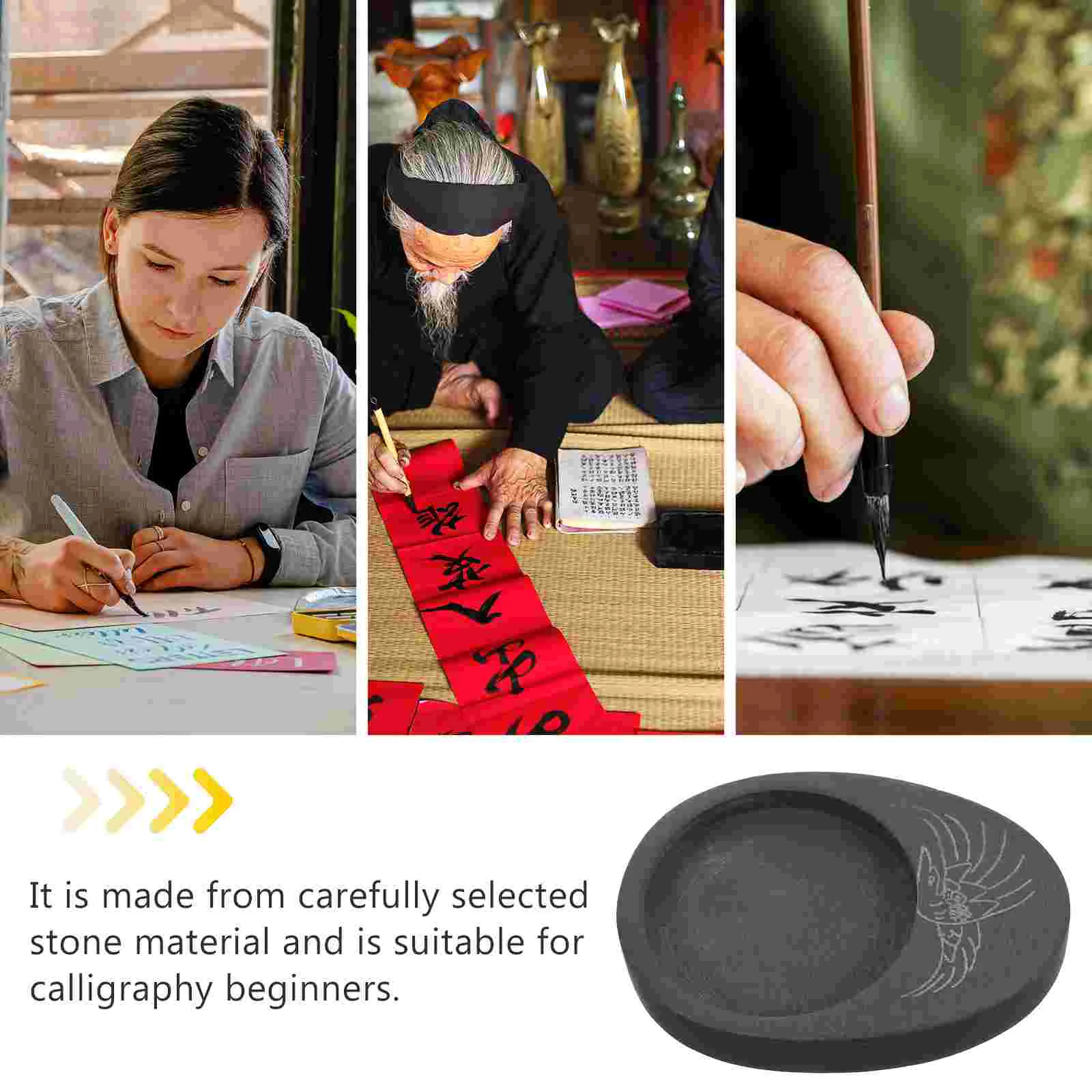 Практика Inkstone Calligraphy Student Inkslab для рисования Четыре сокровища исследования Черный