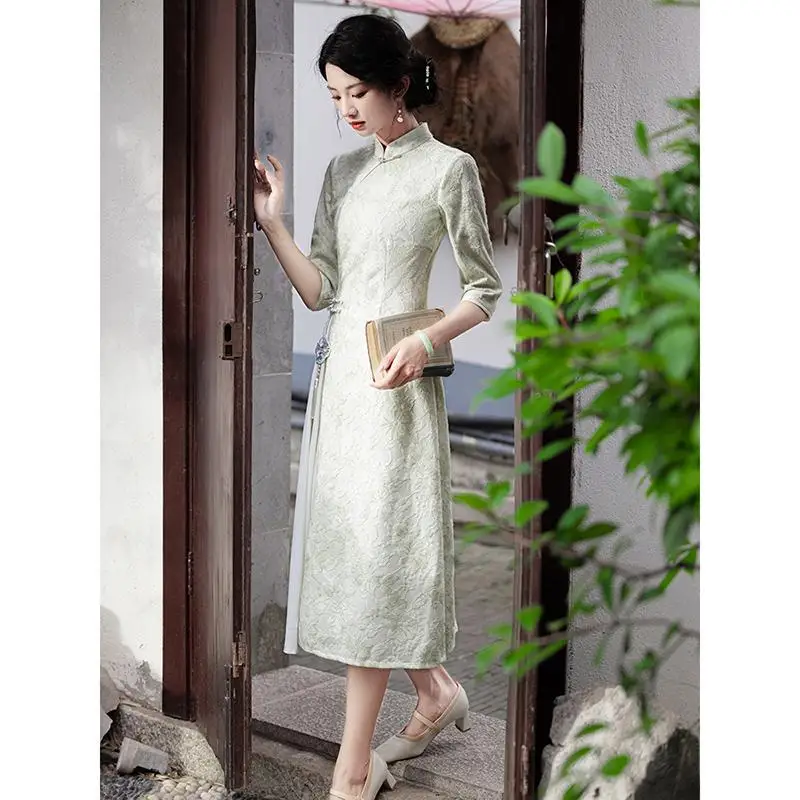 Улучшенная молодая одежда высокого класса элегантная свободная китайская