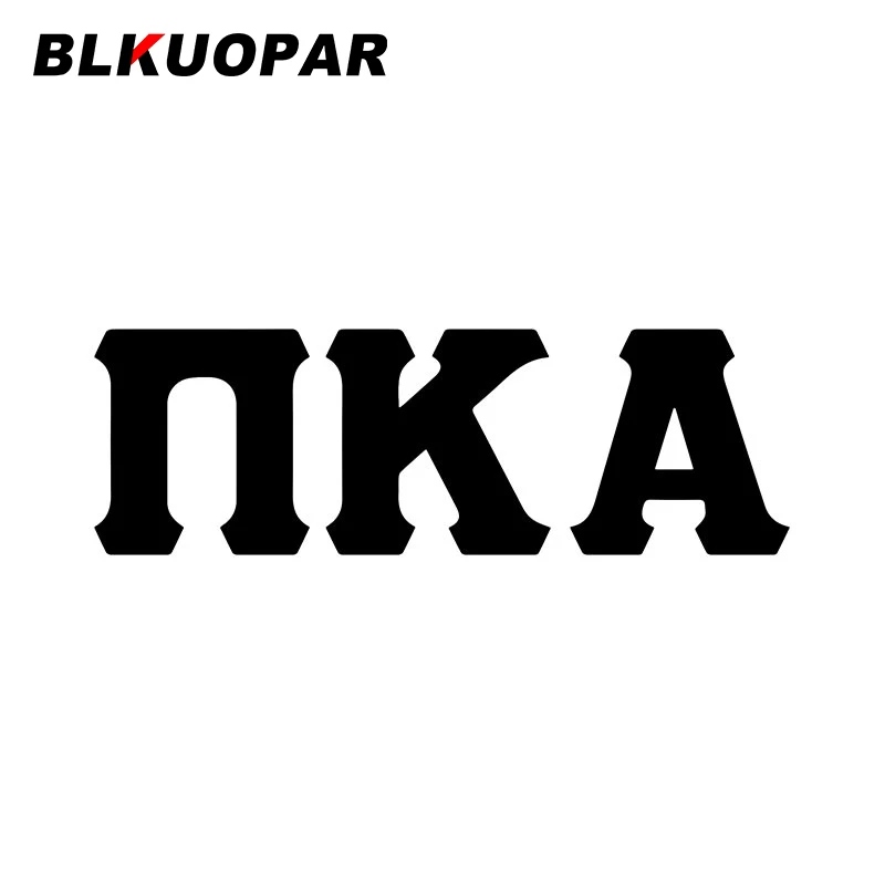 BLKUOPAR Pi Kappa Alpha Greek Letter Car Sticker Sunscreen Waterproof Creative Decal Funny Scratch-proof Surfboard Decoration