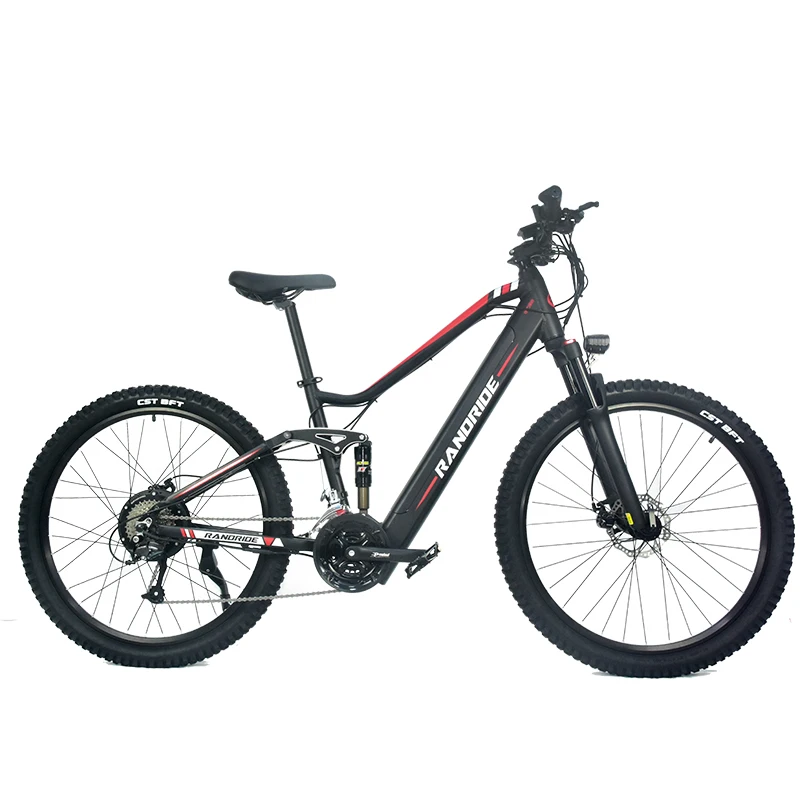 

27.5inch Electric Bicycle Disc Brake E Bike 48V 750W 13.6AH 27speed Road Ebike Full Suspension Electric Mountain Bike For Mens