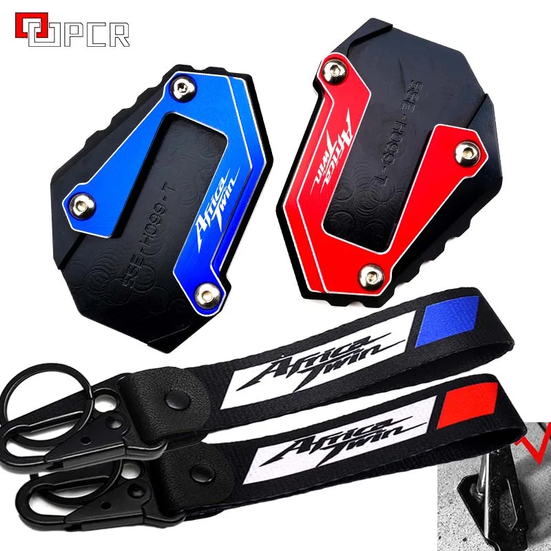 

For Honda CRF1100L CRF 1100 L 1100l Africa Twin ADV Sports DCT 2019-2022 Motorcycle Side Stand Kickstand Enlarge Pad Keyring