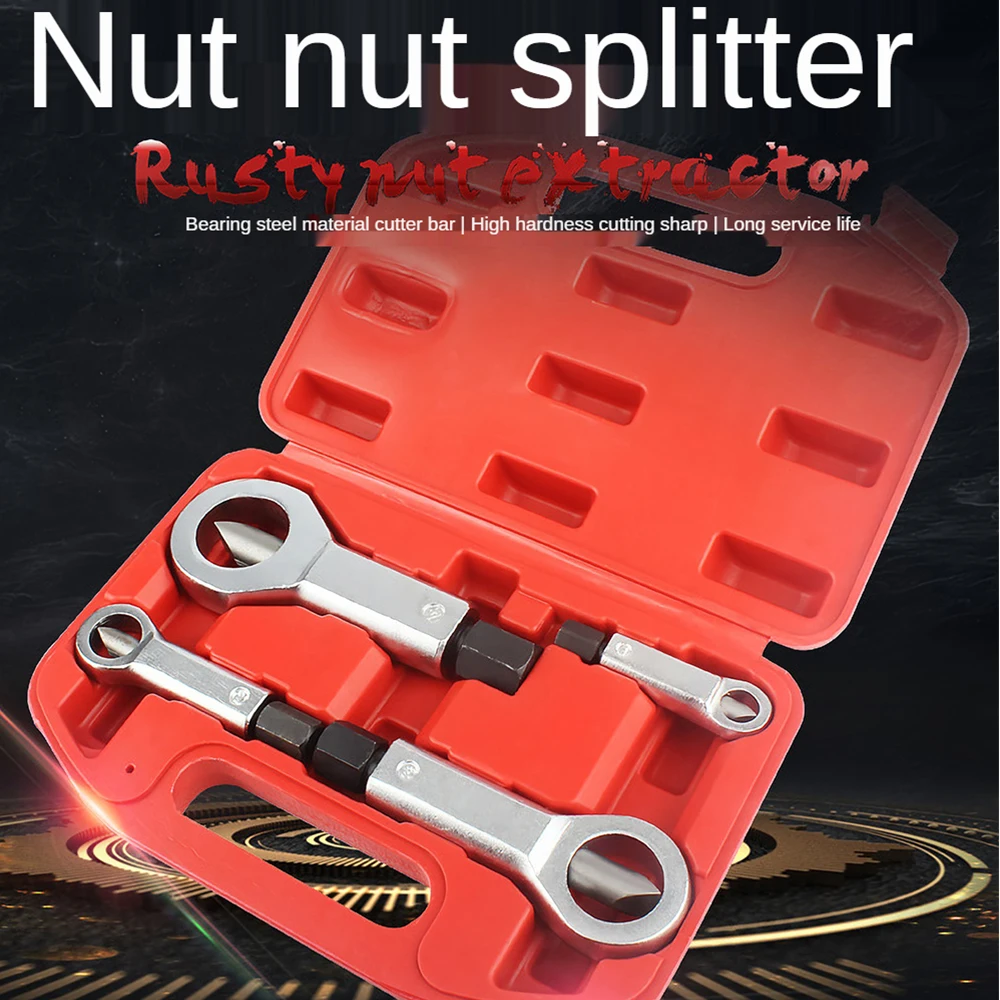 

9-27mm Break Damaged Nuts Splitter Cracker Manual Pressure Metal Nut Splitter Cracker Breaker Remover Extractor Hand Tools