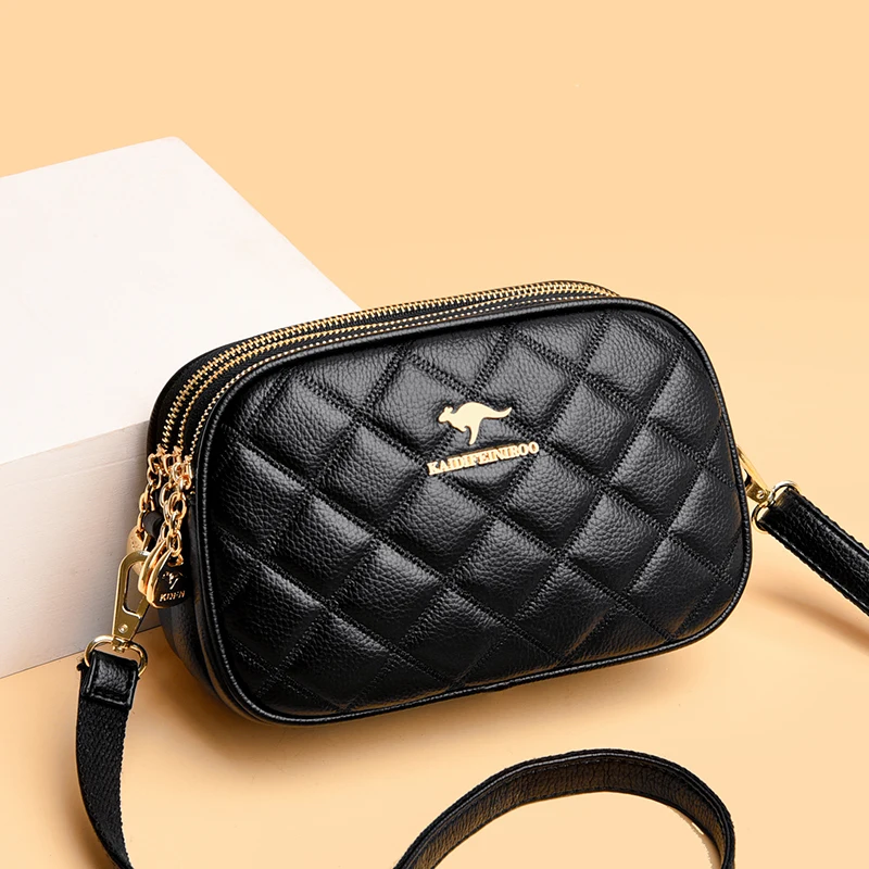 Women's Three-layer Round Luxury Simple Messenger Bag Zero W