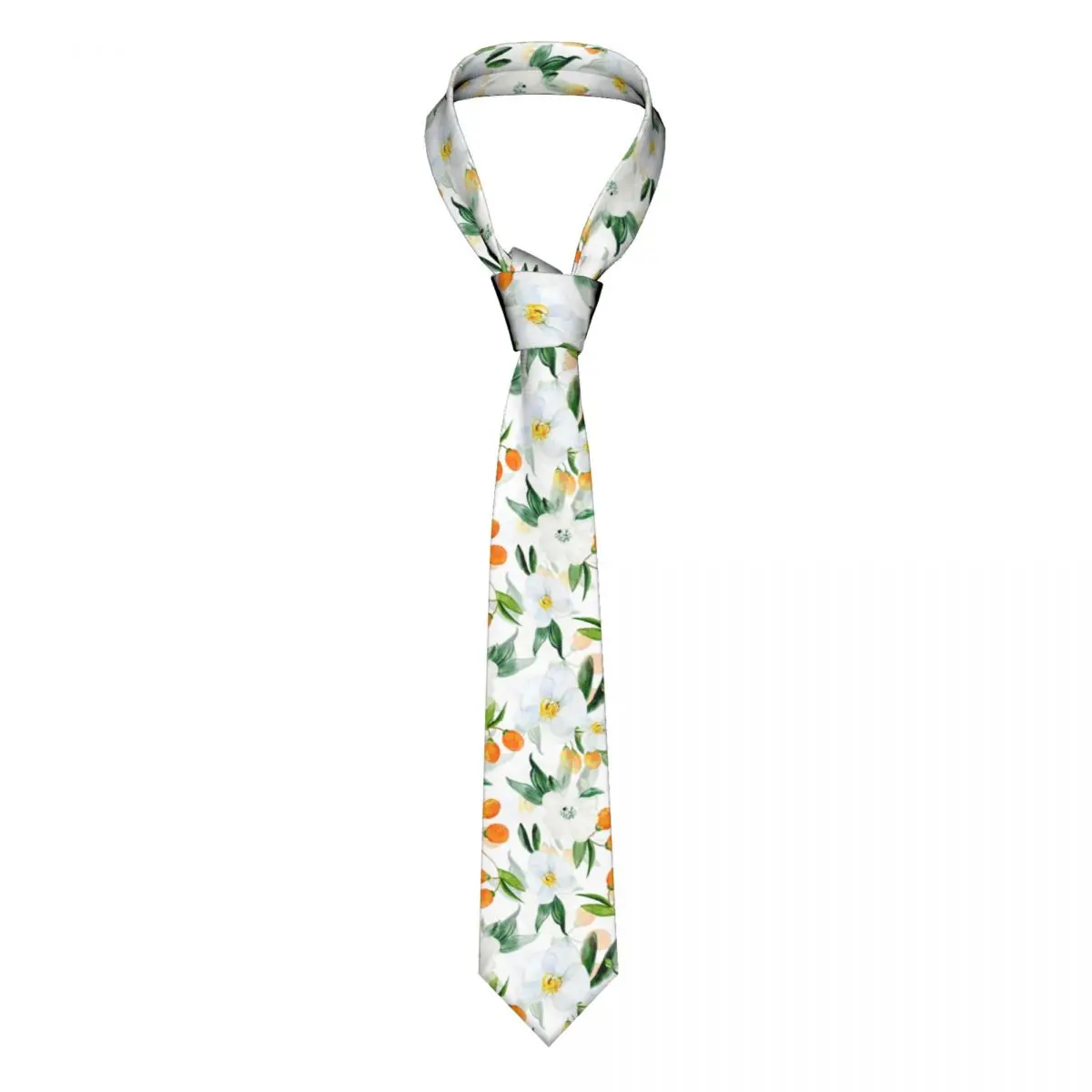 

Summer Kumquats Men Women Neckties Skinny Polyester 8 cm Nordic Yellow Lemon Neck Tie for Men Shirt Accessories Gravata Business