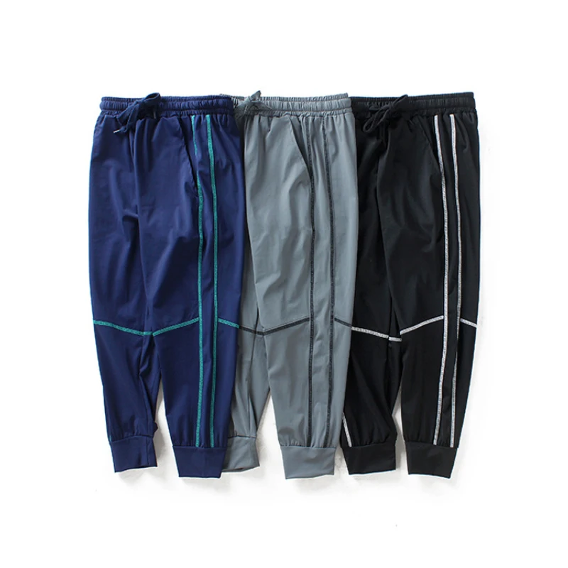 

Child clothing anti-mosquito pants youth clothes sports Ice silk breathable Korean version middle bigboy quality casual trousers