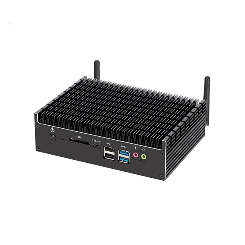 

mini PC industrial computer fanless pc 10th i3 i5 i7 barebone 055