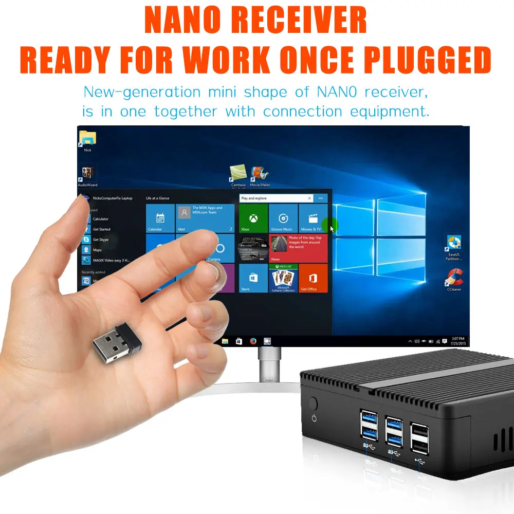 Клавиатура G7 Win10 GYRO QWERTY Воздушная мышь мини-клавиатура со светодиодной