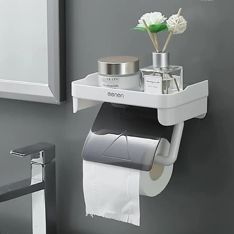 Многофункциональный держатель рулонной бумаги чехол для хранения туалетной в
