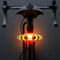 flashing bike backlights rechargeable wireless remote control bicycle rear tail light bicycle safety warning turn signals light
