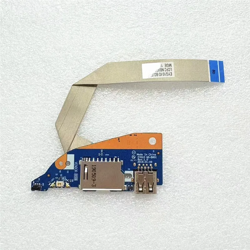 Фото Плата переключателей USB SD для Lenovo YOGA 530-14IKB EYG10, маленькая плата 5C50R08719 NS-B601. №1