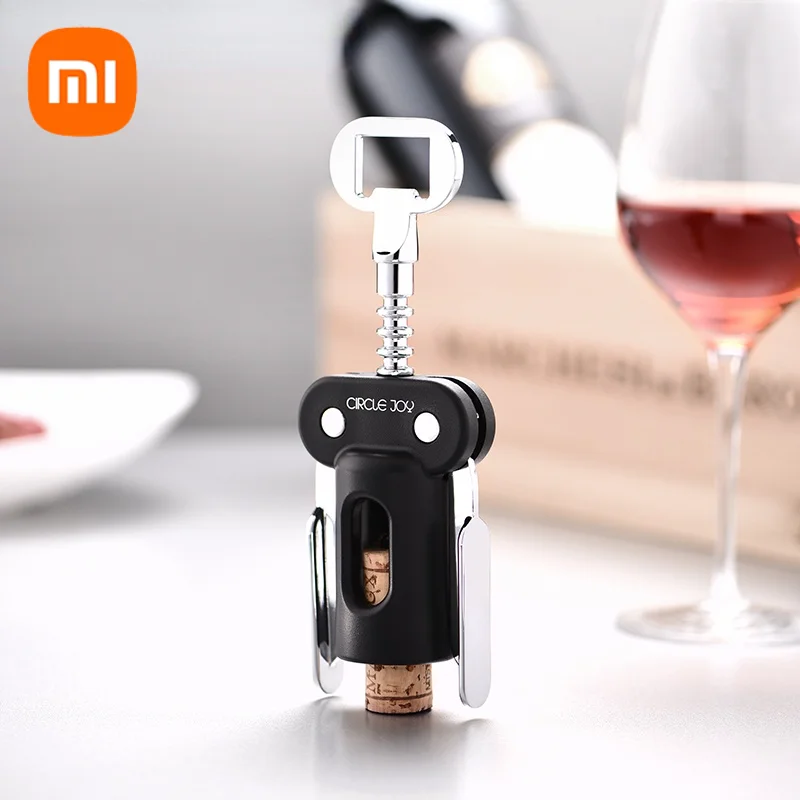 

Youpin CIRCLE JOY Red Wine Corkscrew Metal Bottle Opener Handle Bottle Opener Wine Cork Remover Essential Tools For Bars
