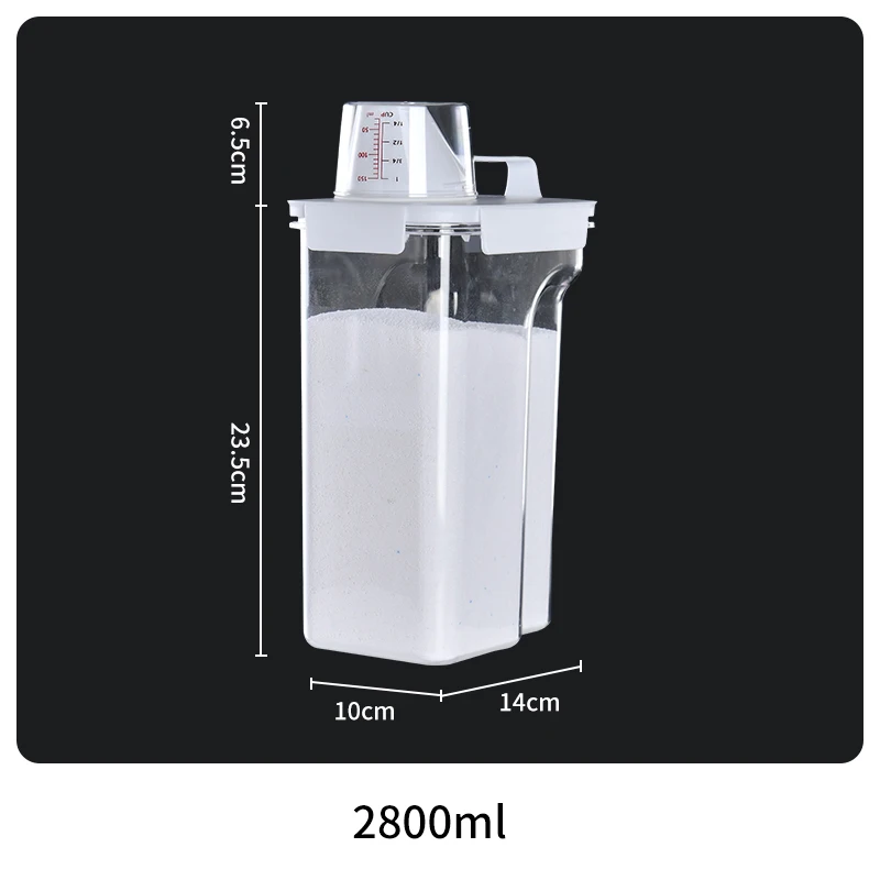 

Прозрачный контейнер для стирального порошка