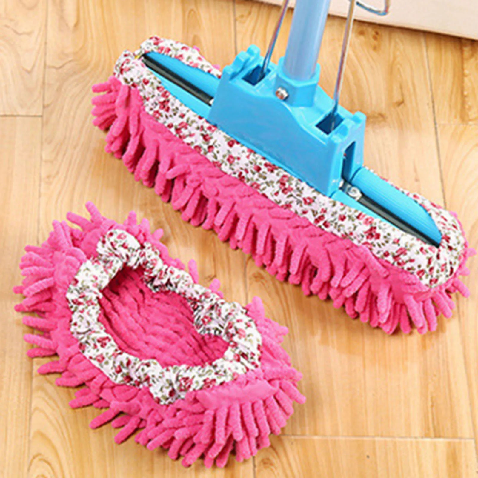 

1pc Dust Cleaner Grazing Slippers House Bathroom Floor Cleaning Mop Cleaner Slipper Lazy Shoes Cover Microfiber Duster Cloth