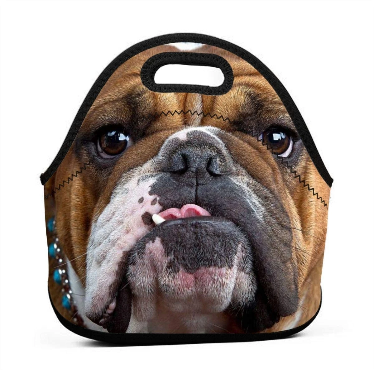 

Lunch Bags Insulated Reusable Lunch Bag Cute Bulldog Dog Lunch Bag Thermal Cooler Lunch Pouch with Portable Carrying