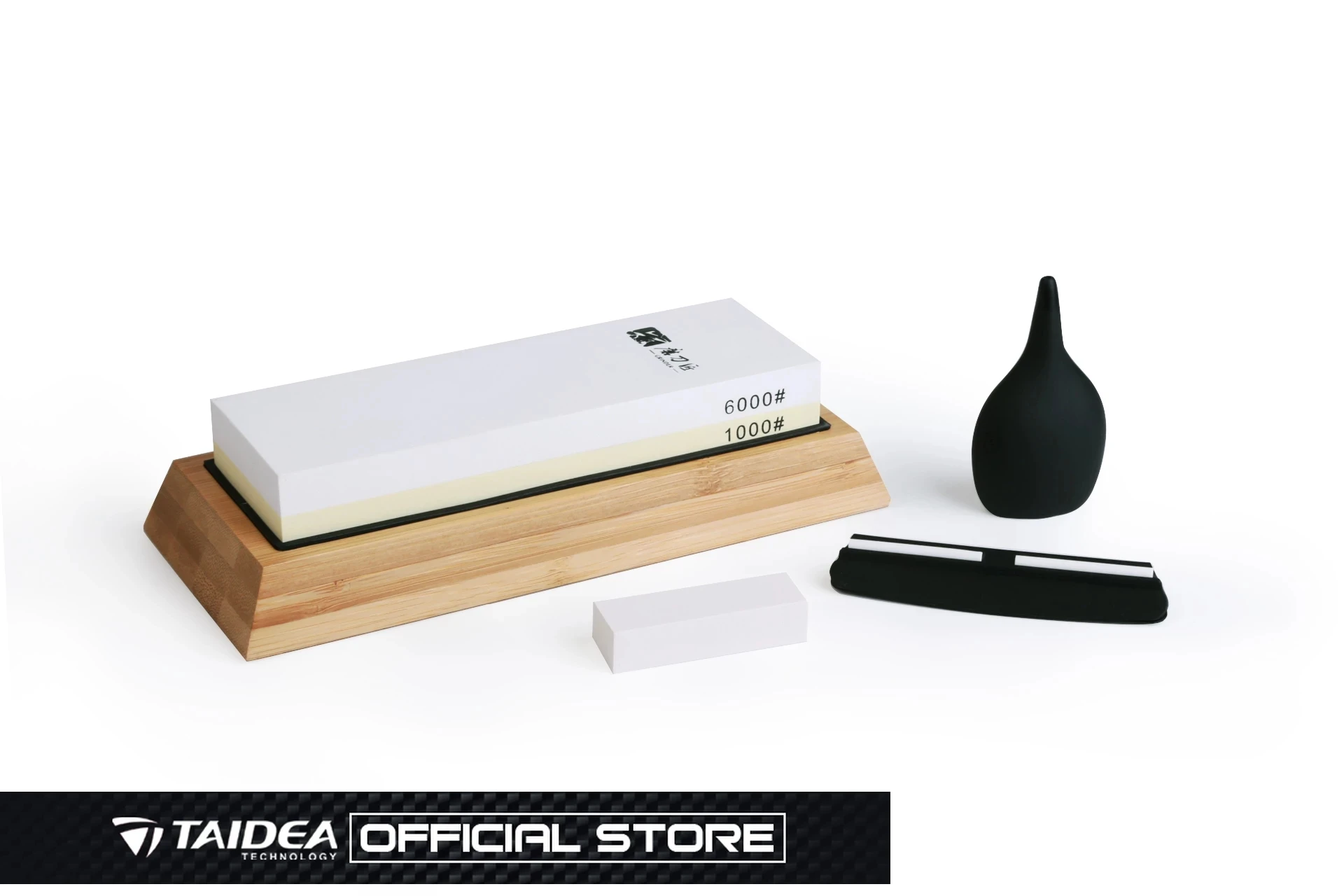 

4pcs TAIDEA Sharpening stone set Grit 1000/6000# Professional Whetstone Knife Sharpener Anglr guide Bamboo base TG2015