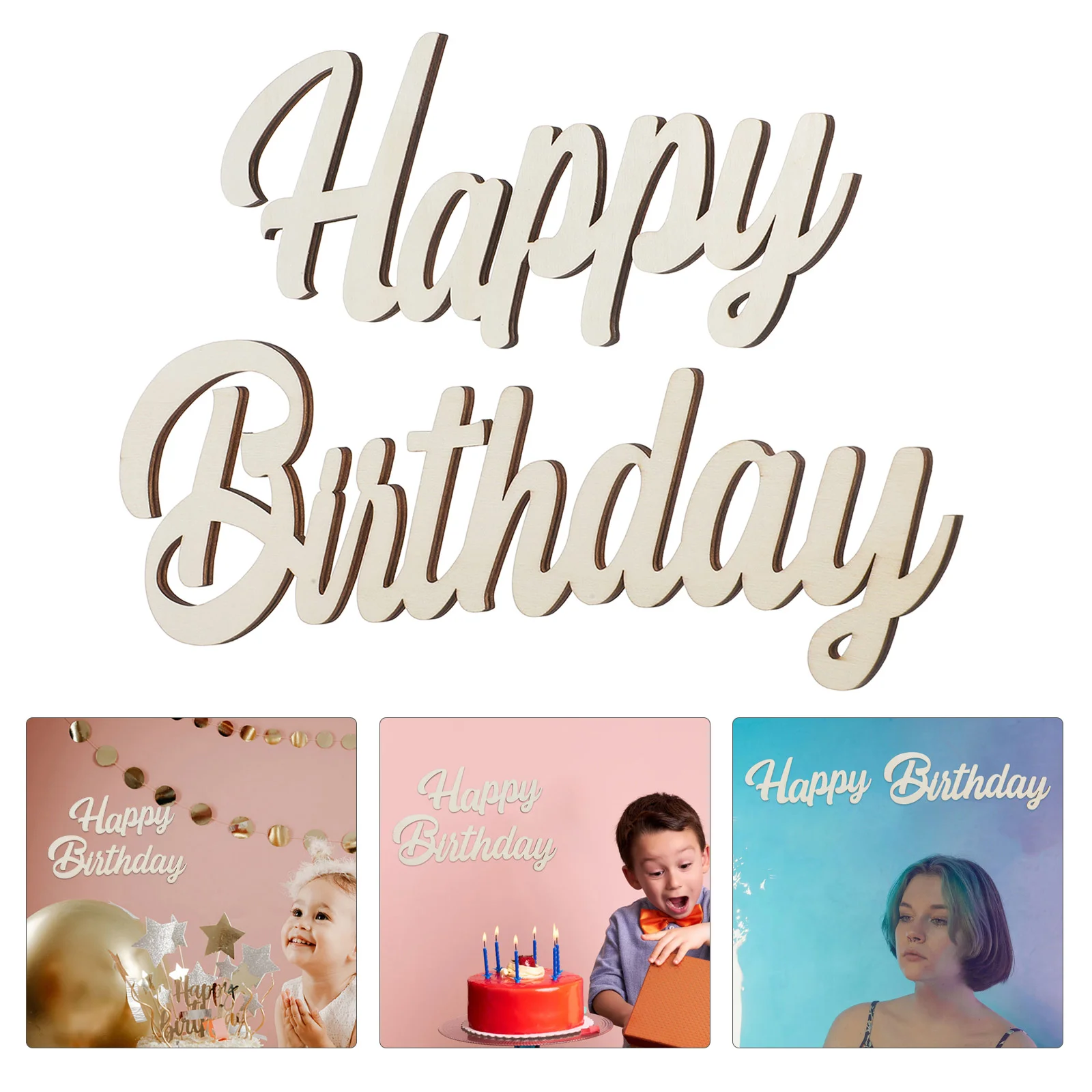 Декор свадебного стола Woodsy Деревянный знак на день рождения Эмблемы Счастливая