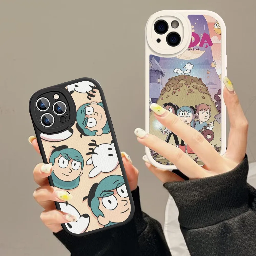 Cartoon H-Hilda Phone Case Hard Leather For IPhone 16 15 14 13 12 Mini 11 Pro Max Xs X Xr 7 8 Plus Fundas