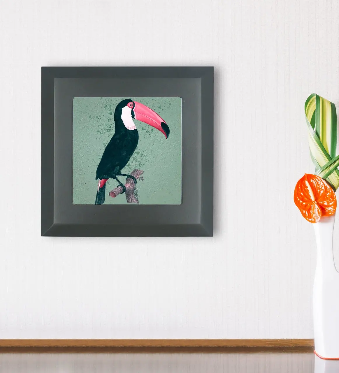 

BK подарок Toucan kuесли дизайн дерево рамка каменная стена фотоэлемент