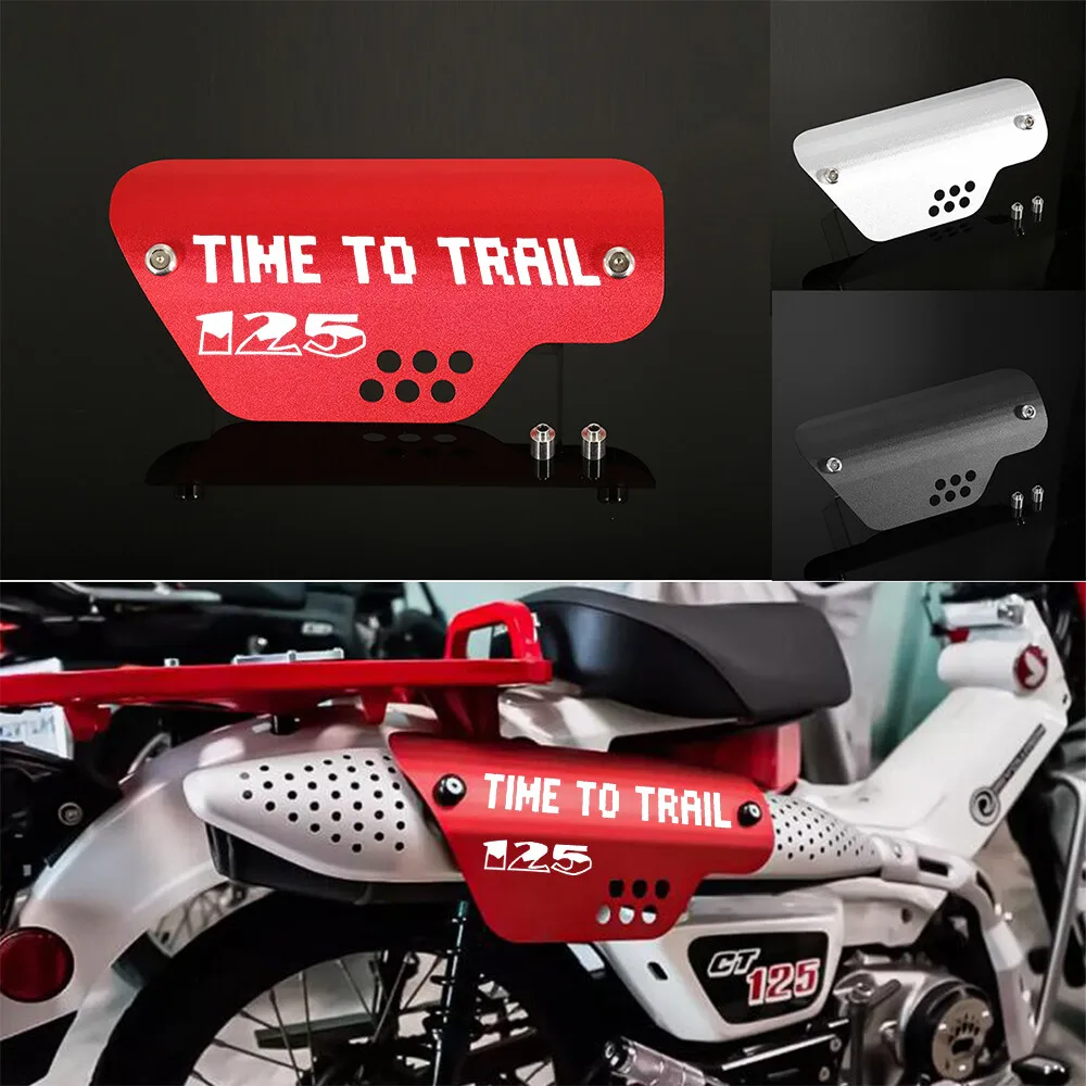 Фото Защитный кожух выхлопной трубы для Honda CT125 Trail 125 Hunter Cub 2020-2024, устойчивый к высоким температурам, защита от ожогов №5