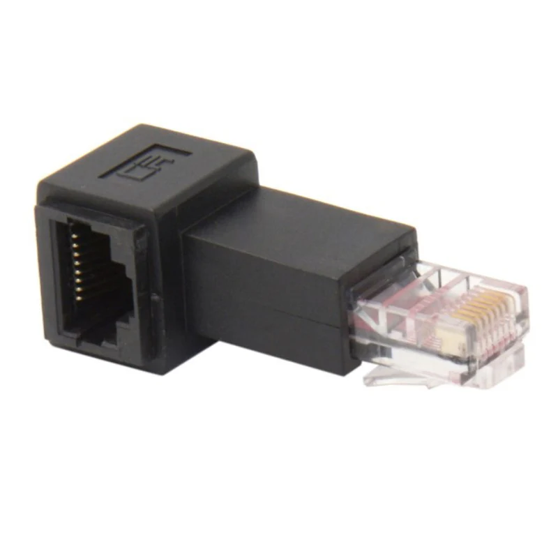 Угловой 90 градусов 8P8C FTP STP UTP Cat 5e RJ45 Lan Ethernet Сетевой удлинитель 2022 самые популярные