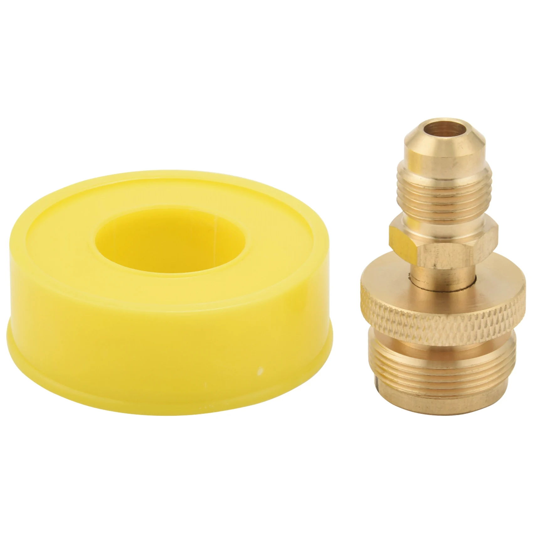 

1LB Portable Propane Regulator Adapter, 1In-20 Male Throwaway Cylinder Thread To 3/8In Male Flare (5/8In-18UNF) Fitting