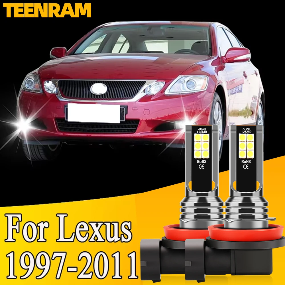 2x H11 H8 передние противотуманные фары аксессуары светодиодная лампа для Lexus GS300 GS430