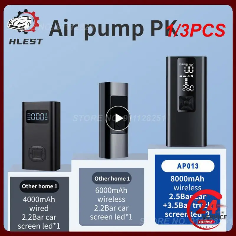 

1/3PCS Portable Car Air Compressor 12V 150PSI Electric Cordless Tire Inflator Pump for Motorcycle Bicycle Boat AUTO Tyre Balls