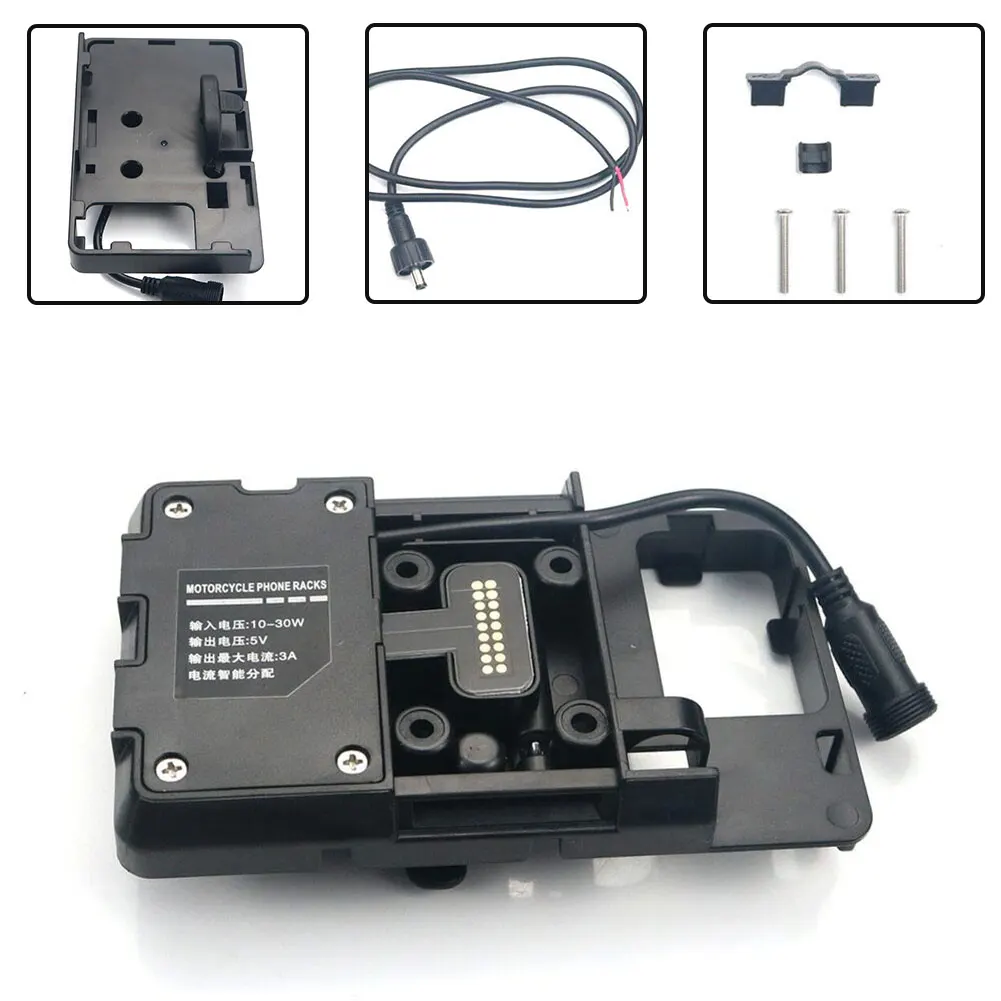 

Phone Holder Stand Navigation Bracket ABS Plastic For BMW R1200GS S1000XR Support Holder USB Charger USB Charging