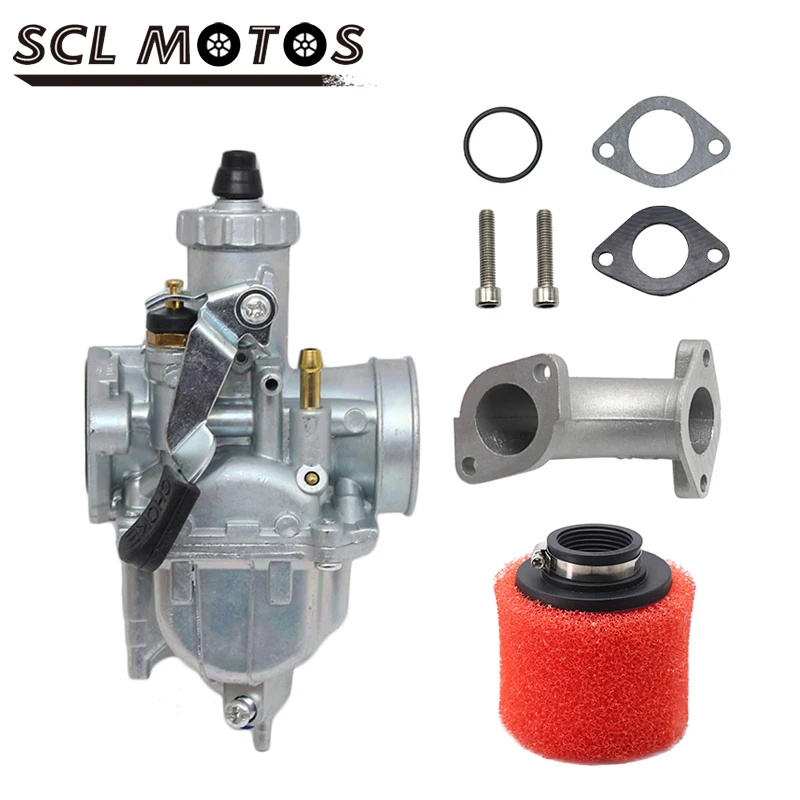 

Впускная труба SCL Moto VM22 с воздушным фильтром VM22, карбюратор с адаптером и воздушным фильтром, впускной коллектор