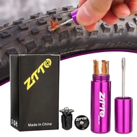 bicycle tubeless tire fast repair tool with rubber strips bar end hidden tool for mtb and road bike tires hidden tool components