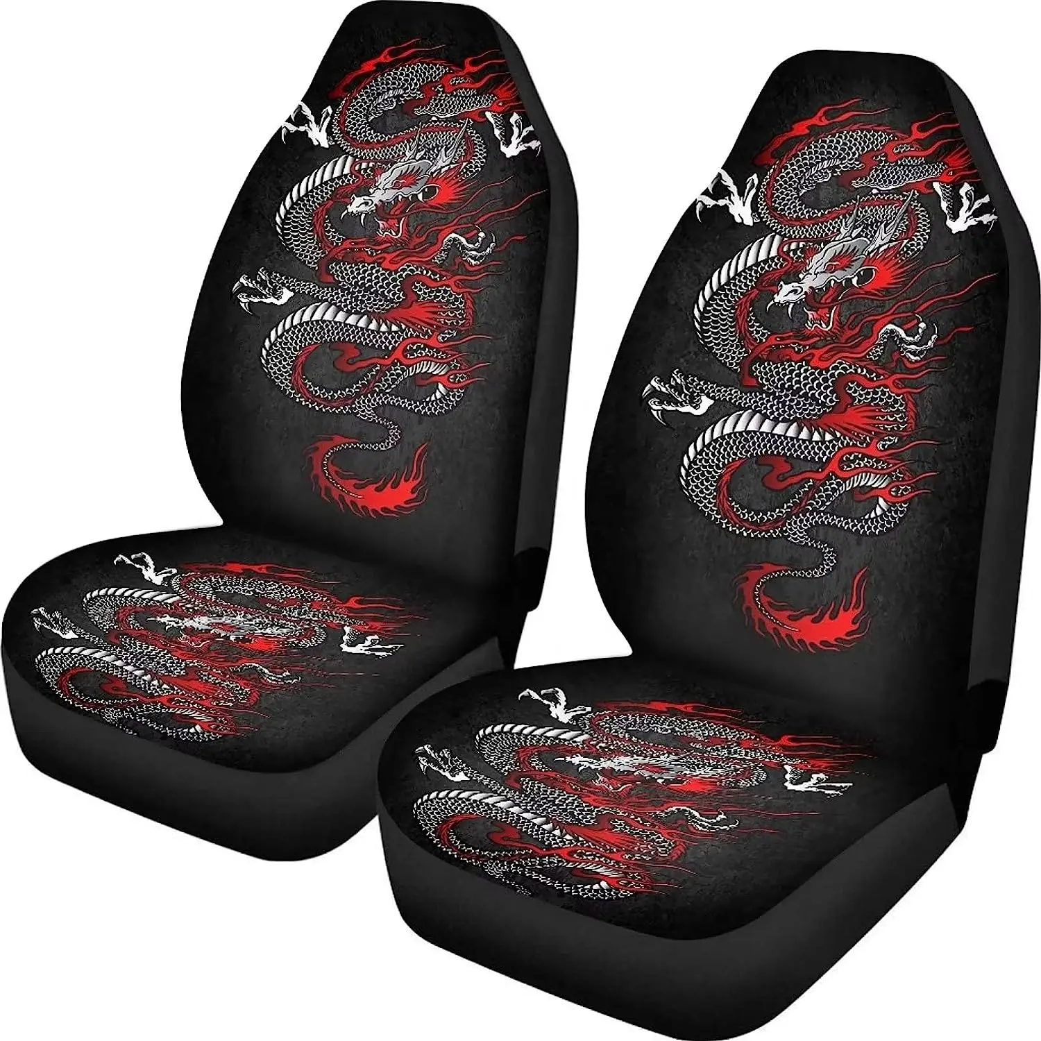 

Dragon Car Front Seat Covers Bucket Seat Covers Universal Fit for Most Cars SUVs Trucks Van