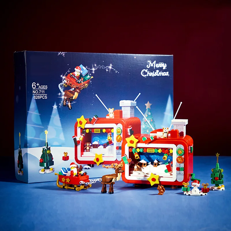 Рождественская Тематика DK711 ТВ-блоки Игрушка С Функцией Освещения