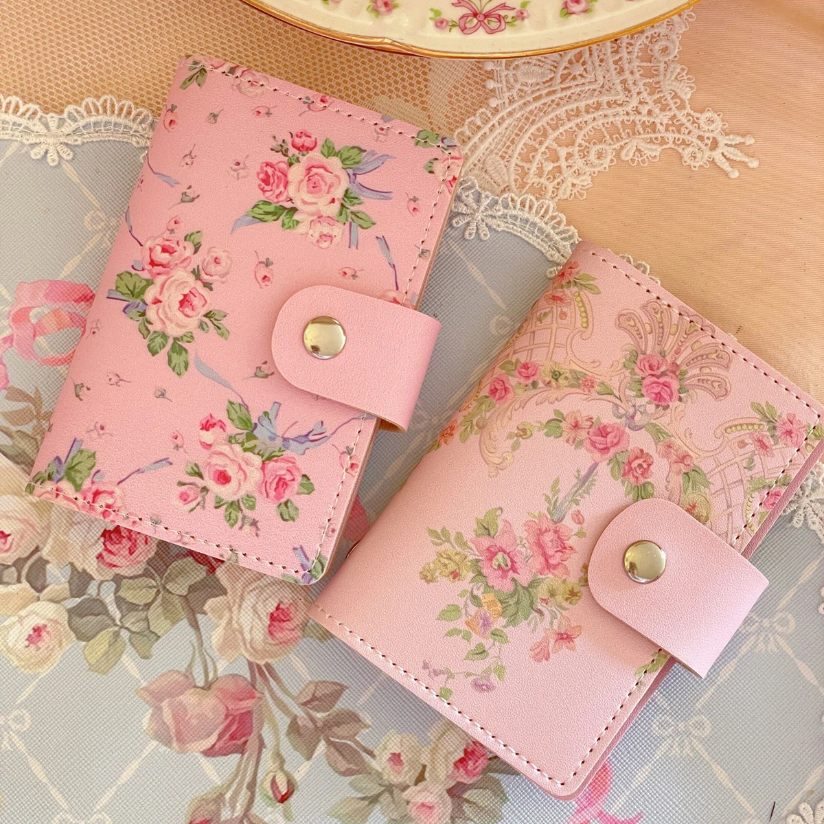 

Women Card Holder Wallet PU Leather Cute Cartoon 20 Bit Card Case School Holder Women Credit Passport Card Bag ID Passport
