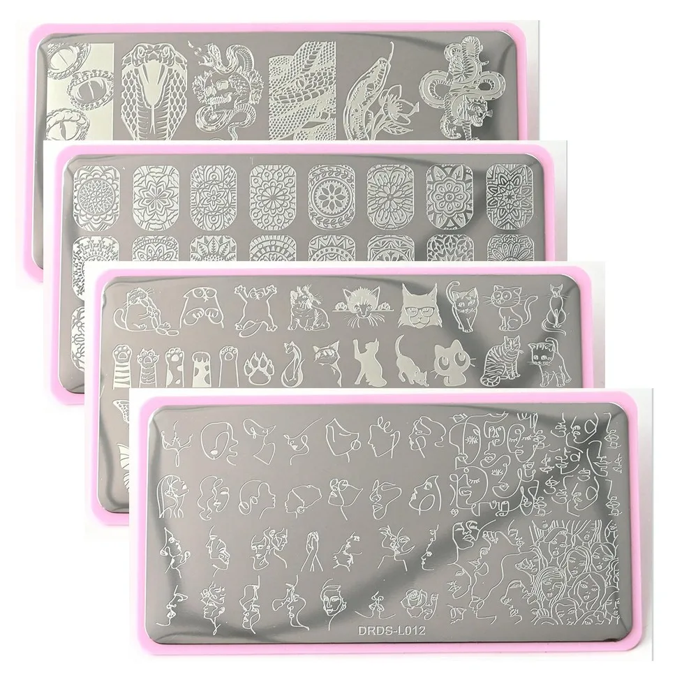 

Summer Beach Nail Stamping Plates Flower Leaves Butterfly Line Printing Stencil Nail Stamp Template Image Stencil Nail Art Tools