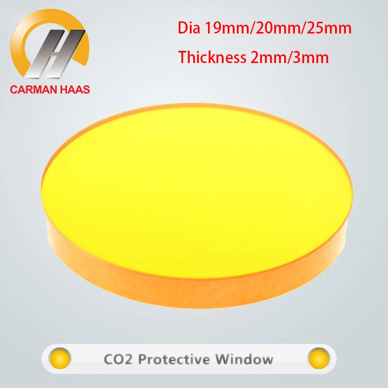 

Лазерные защитные линзы для окон Carmanhaas CO2 ZnSe, диаметр 19/20/25 мм, толщина 2 мм, 3 мм, Защитное стекло для лазерной резки