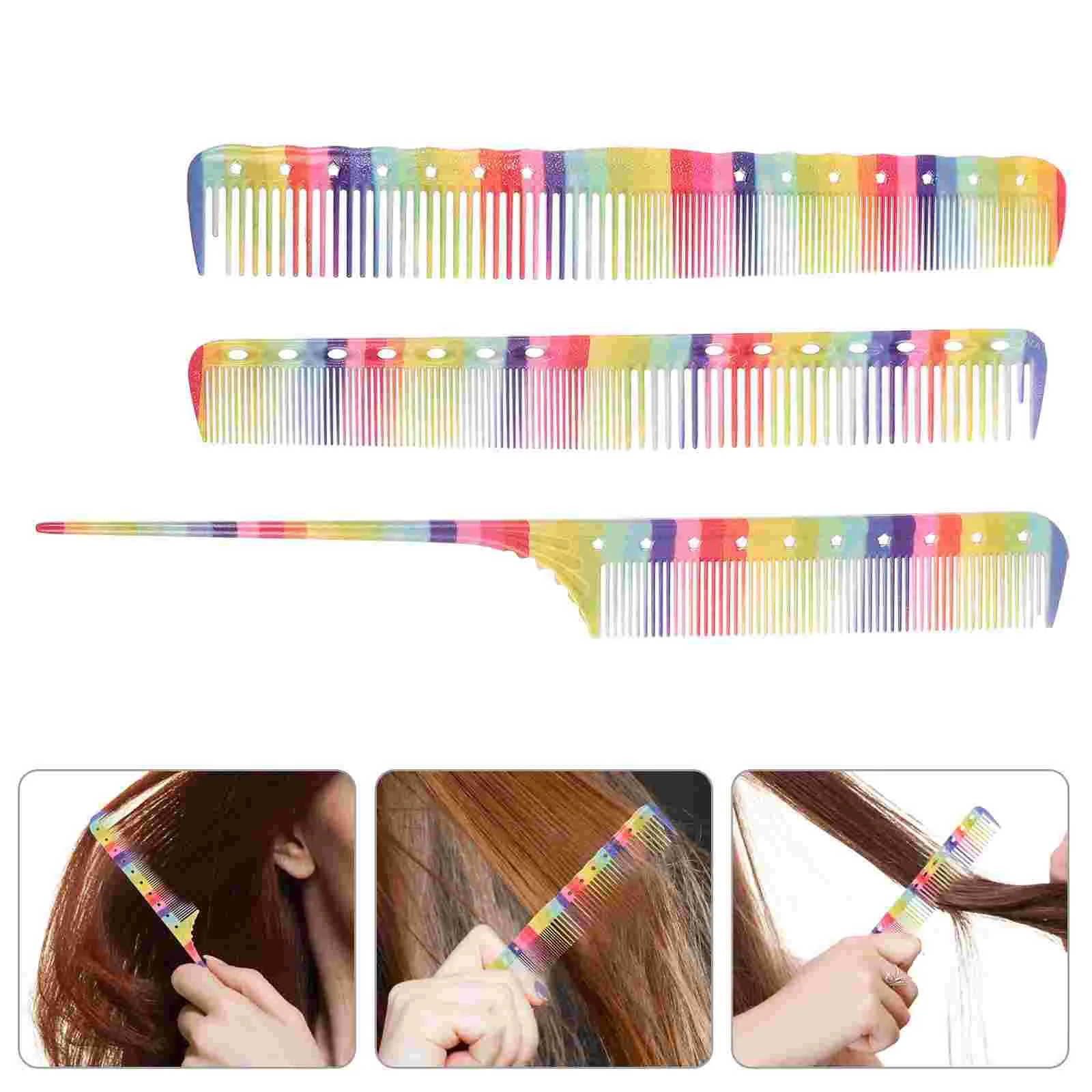 

Comb Hair Tail Rat Styling Teasingpintail Combs Heat Resistant Barber Rainbowdouble Women Stylist Stylists Pin Colorful Smoothly