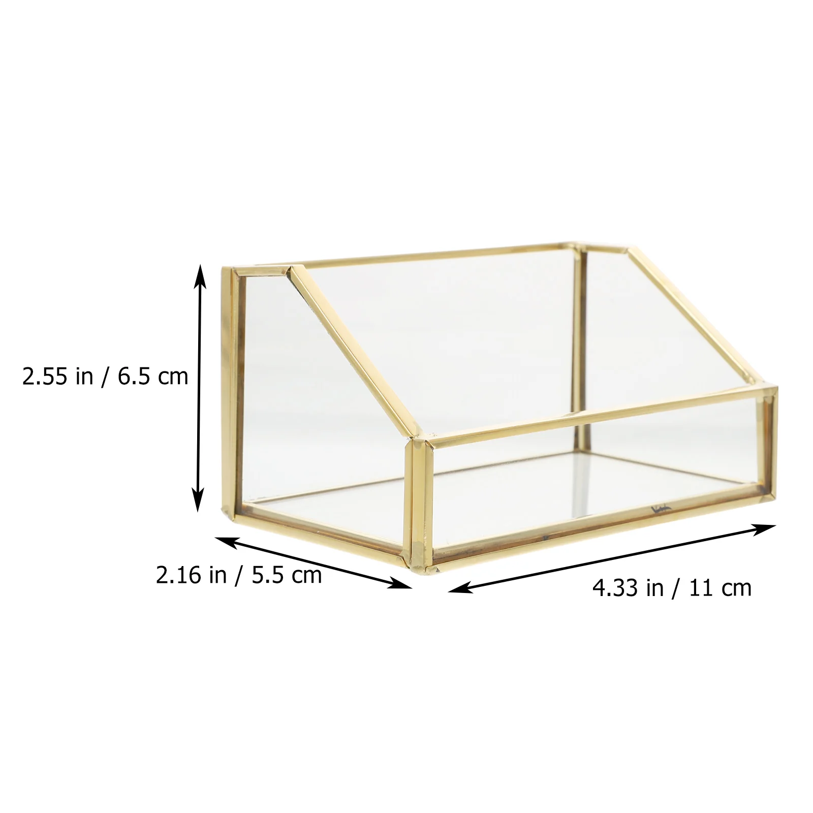 

1pc Clear Business Cards Holder Business Case Storage Box for Business