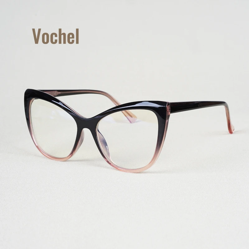 

Vochel Anti Blue Eyeglasses for Women High Fashion Computer Glasses Prescription Optical Frame 2027