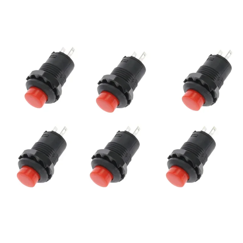 

6 шт. 12 мм самоблокирующиеся мгновенные кнопочные переключатели 3A/125 В переменного тока 1,5 А/250 В переменного тока Minitype кнопочный переключатель DS-227 427 DS-228 428