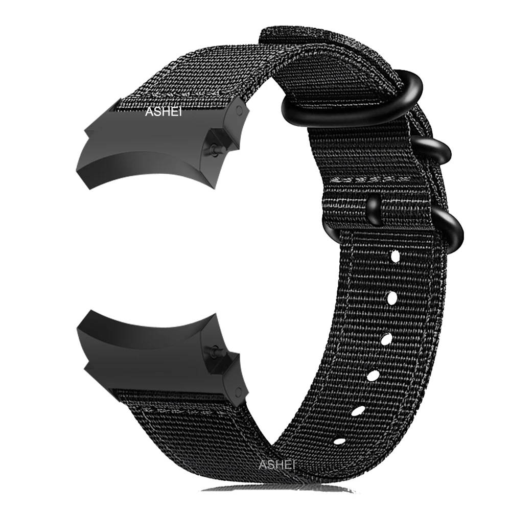 

Ремешок 20 мм для galaxy watch 4 5 band 44 мм 40 мм, нейлоновый браслет без зазора для samsung galaxy watch 5 pro 45 мм 4 classic 46 мм 42 мм