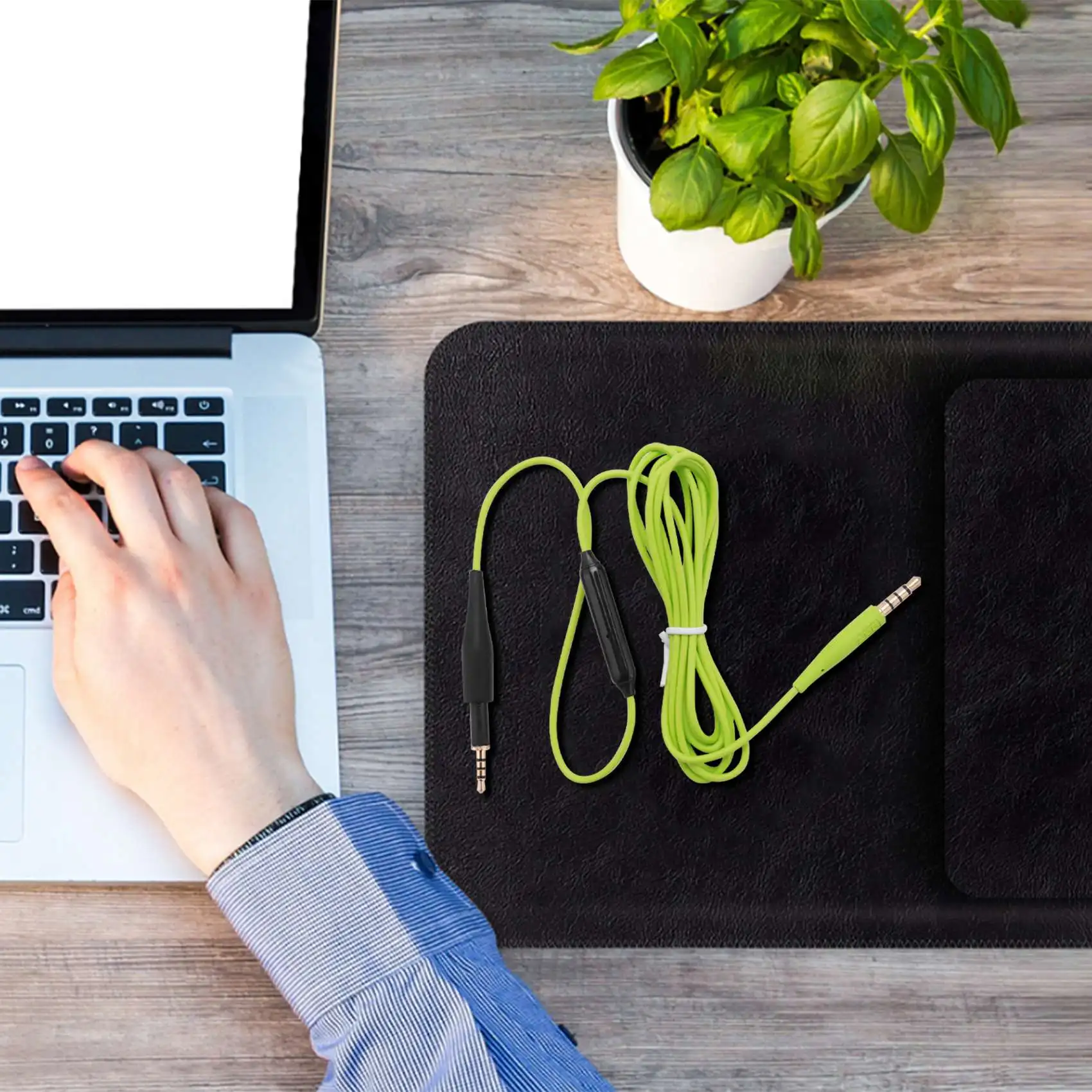 Сменный аудиокабель с регулятором громкости микрофона для наушников AKG K430 K450 K451