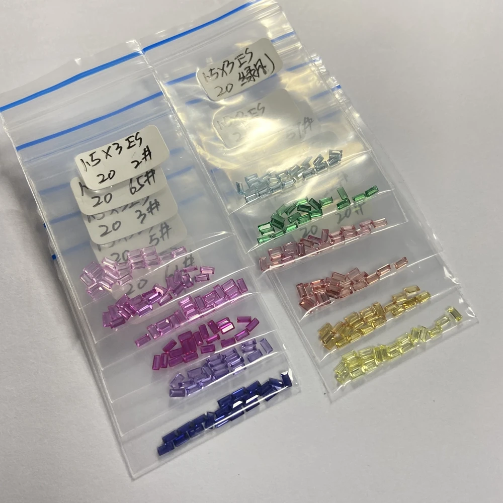 20 шт./упаковка синтетический корундовый Радужный драгоценный камень 12 цветов |