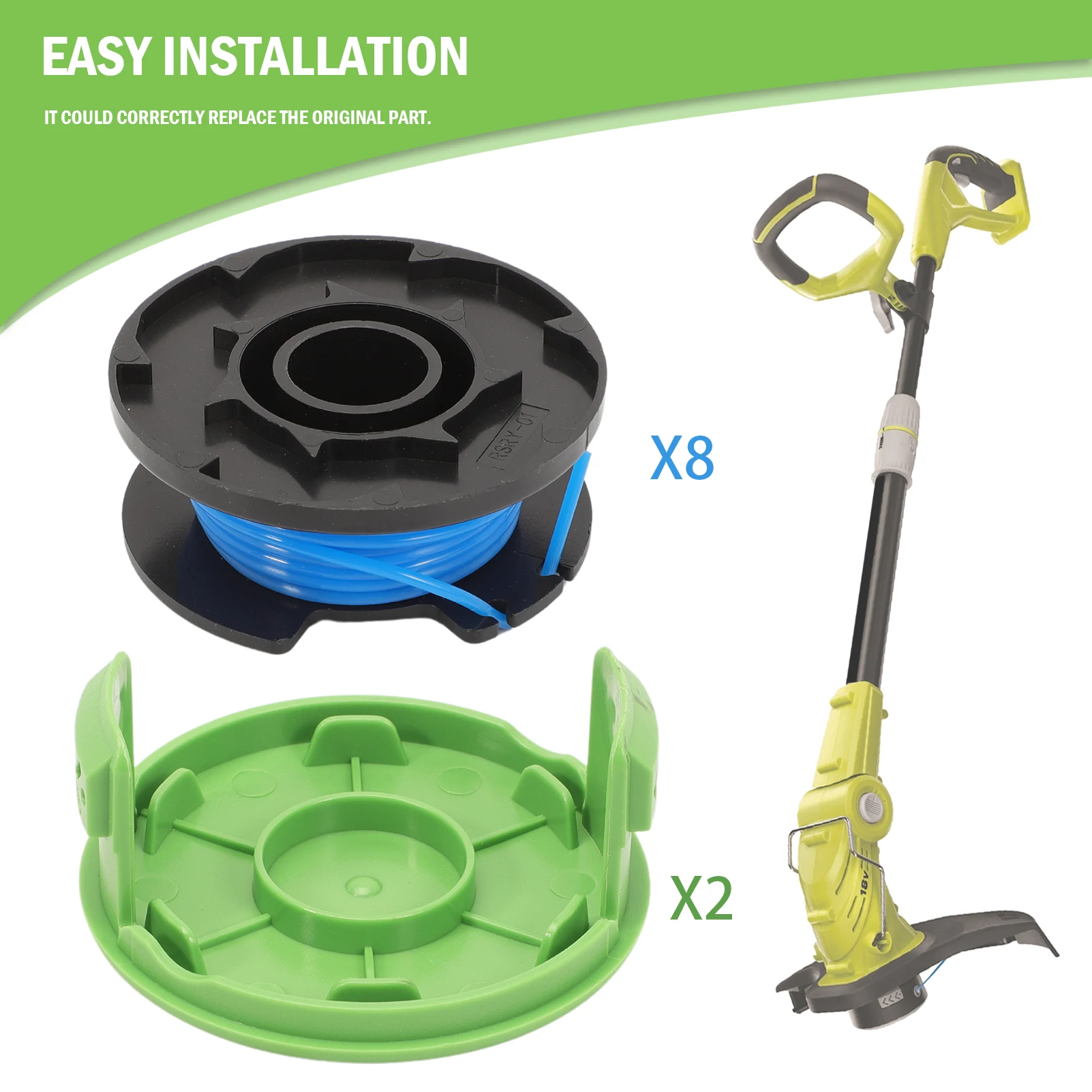 Диаметр 1 6 мм Катушка с резьбой для газонокосилки RAC125 5132002434 Для триммера травы Ryobi