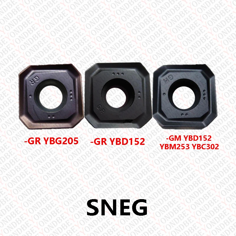 Original SNEG 1205 SNEG1205ANR SNEG1506ANR-GR-GM YBG205 YBD152 YBM253 YBC302 SNEG1205 Lathe Cutter Tunring Tool Carbide Inserts