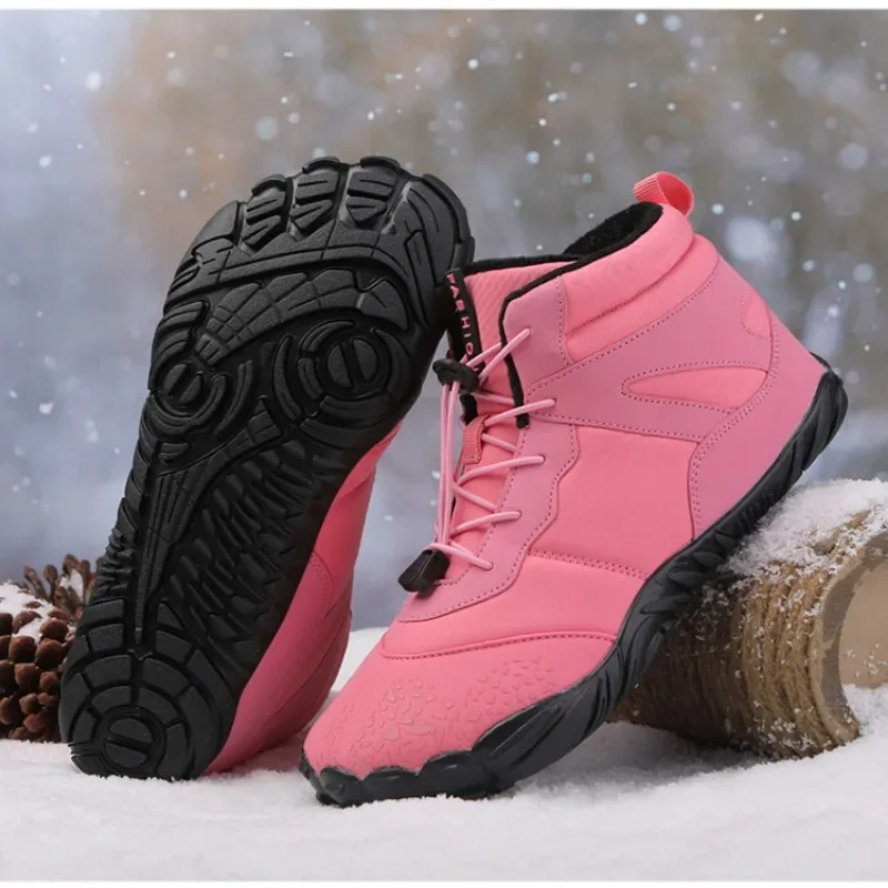 

Ботильоны мужские/женские теплые, повседневная Уличная обувь для снега, ботинки для работы, большие размеры, зима 2024