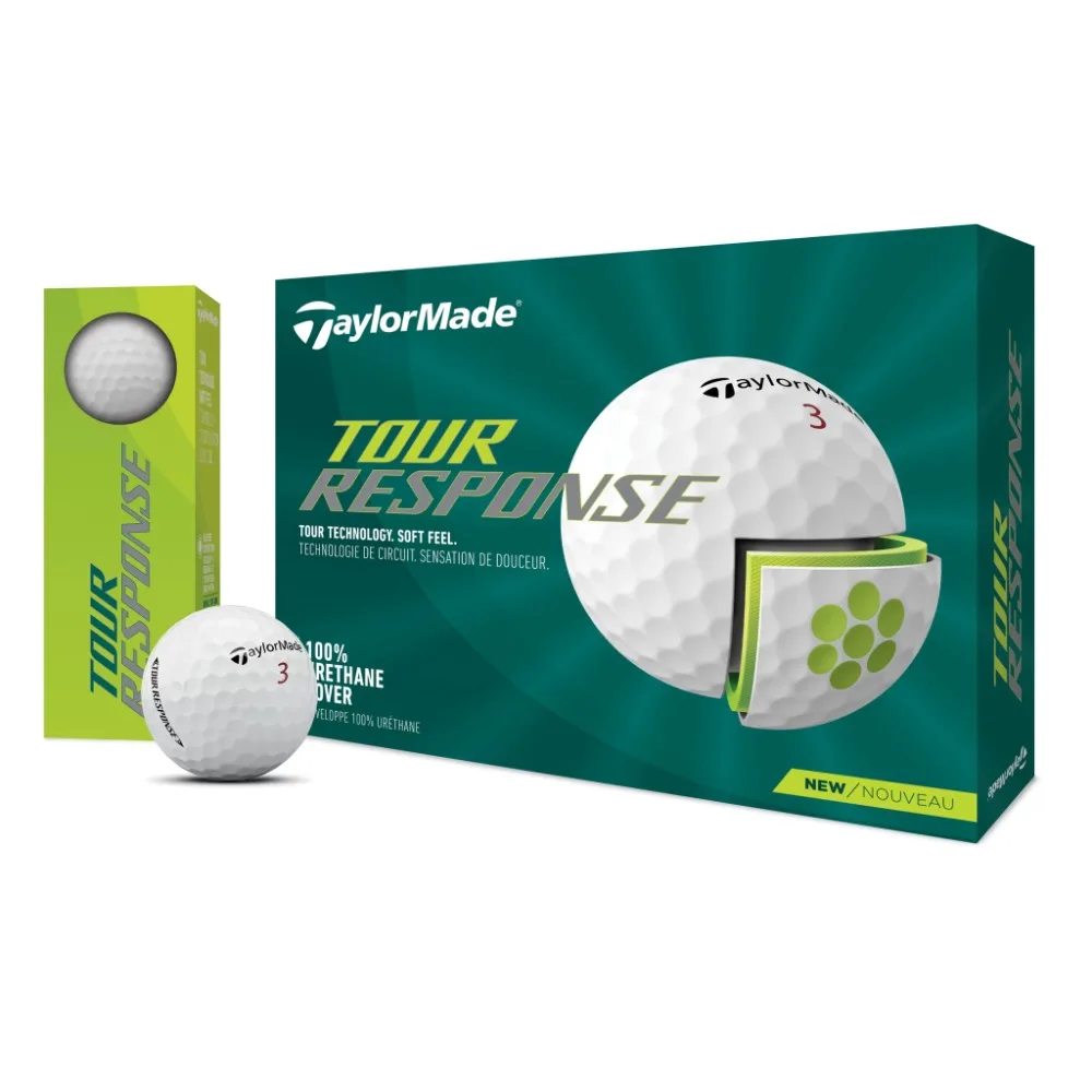

2022 Tour Response Golf Balls 12 Pack, White Free Shipping
