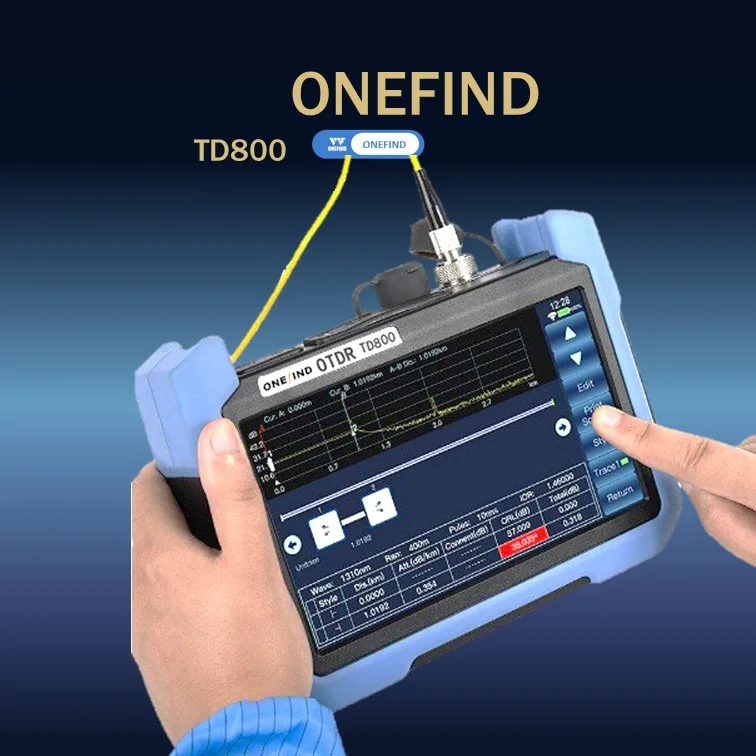 Фото 2022 волоконно оптический рефлектометр горячая Распродажа Onefind маленький последний миль otdr TD800 1310/Нм 32/30 дБ дешевая цена №3