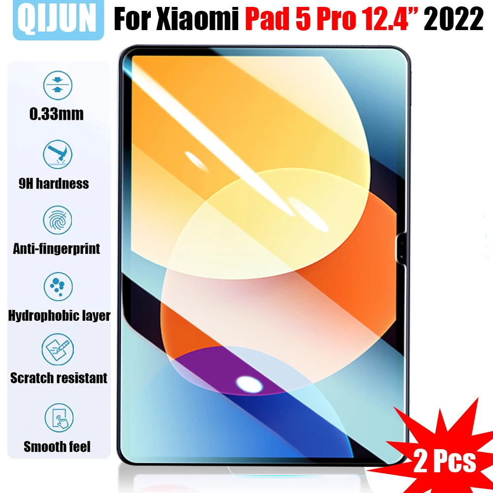Стекло для планшета Xiaomi Mi Pad 5 Pro 12 4 дюйма 2022 закаленная пленка полноразмерная