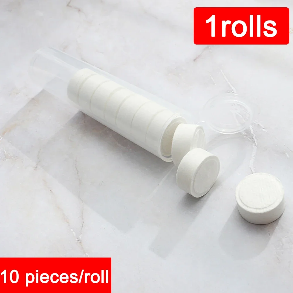 

10 шт. в тюбике волшебное полотенце из нетканого материала мини одноразовое сжатое полотенце для путешествий на открытом воздухе, кемпинга, рыбалки, чистка лица