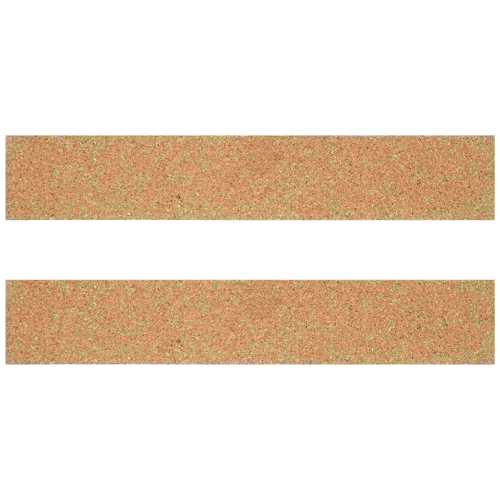 

2 Pcs Cork Bulletin Board Adhesive Strips Bar Pin Slats 37.5X4.5X1.2CM Photo Memo Office